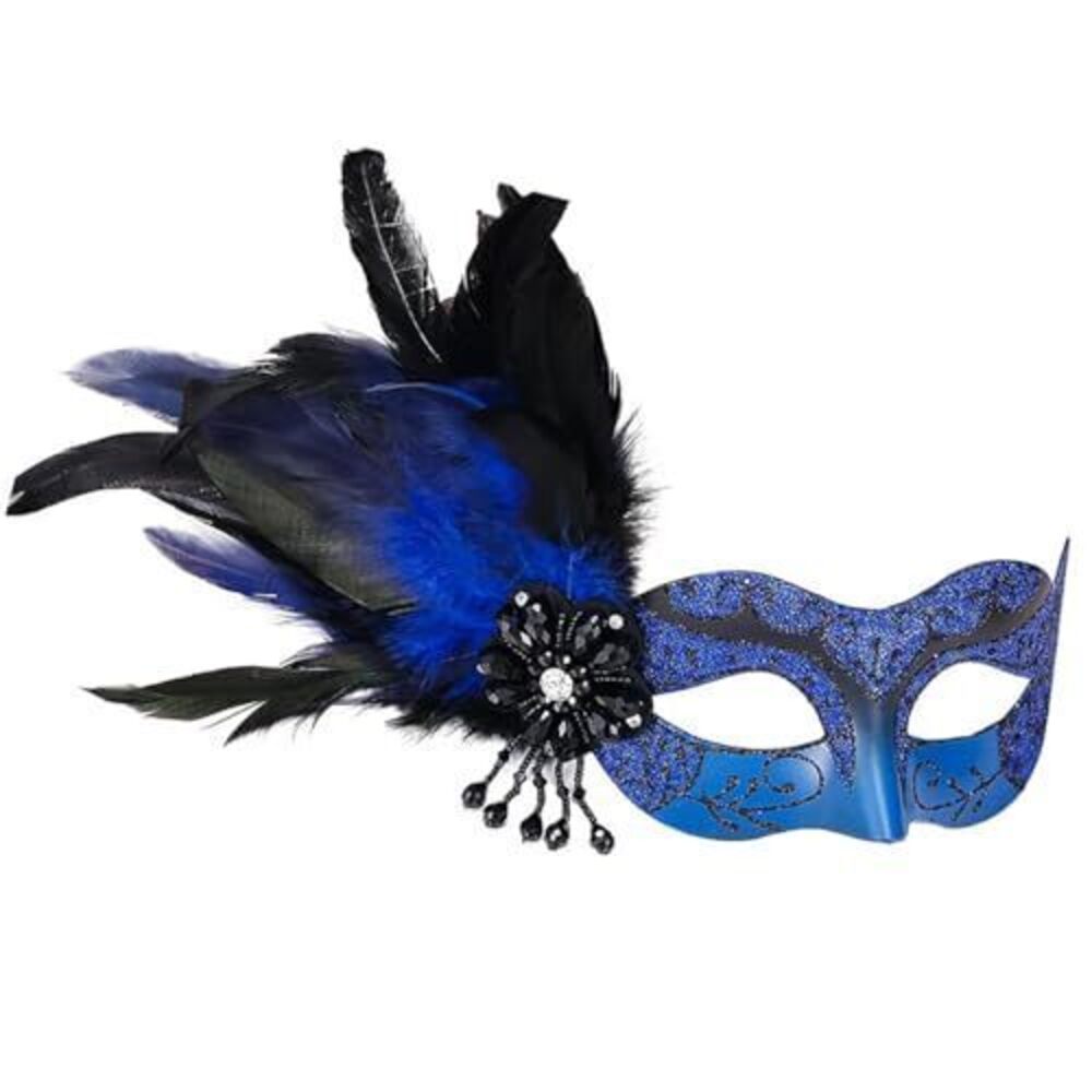 1034 Masquerade Mask Shiny Venetian Mask for Halloween Mardi Gras Costume
